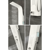 Merin || White zuhanypanel, rozsdamentes acél